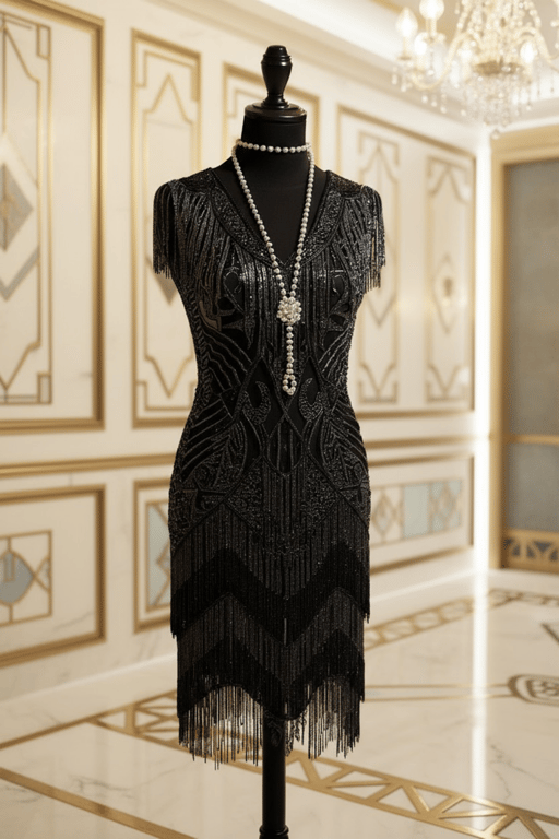gatsby party kleid 1920er jahre stil 20er jahre 20s style
