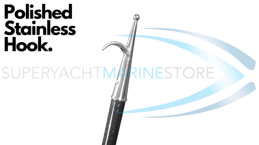 4.5m Telescopic Carbon Boat Hook ©www.superyachtmarinestore.com