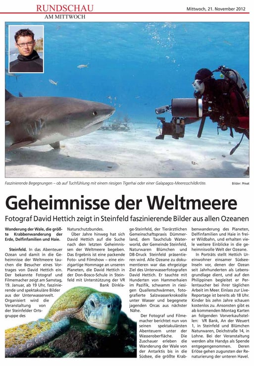 Zum Lesen Anklicken!  Aus: Rundschau am Mittwoch