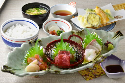 ランチ刺身御膳 1364円(税込1500円)