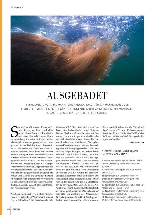 UBI BENE Herbstausgabe 2019