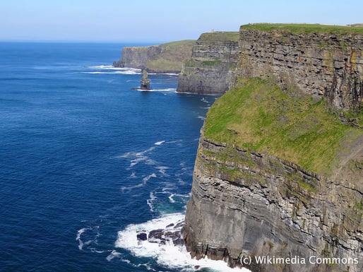 Die Kulturreise 2018 geht nach Irland, der grünen Insel. Foto von den Cliffs of Moher.