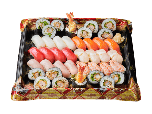 巻きもの入り寿司盛り合わせ　4630円（税込5000円）　　