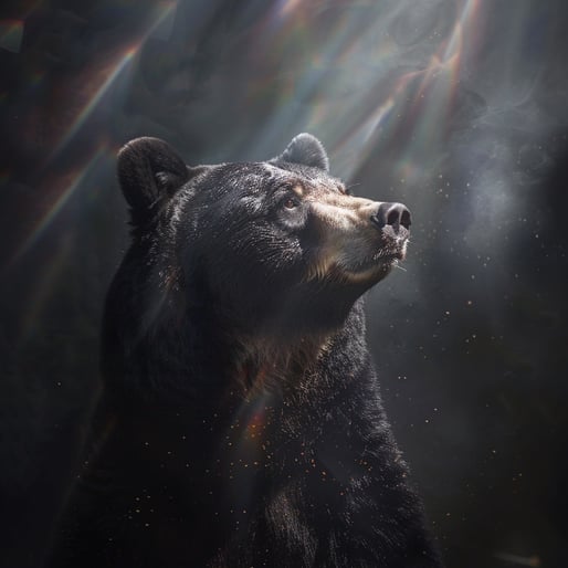 Der Bär ist ein sehr spirituelles Tier, das zwischen den Welten wandert.