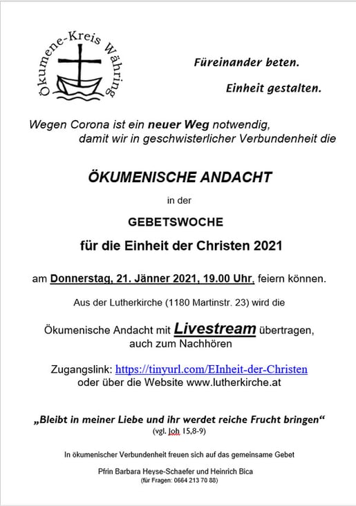 Einladung mit Link zur Livestream Andacht (PDF)