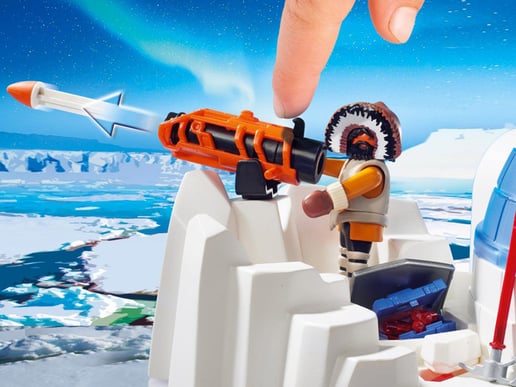Besonderheiten im Playmobil Paket 9055 ist eine funktionierende Harbunengeschoss.