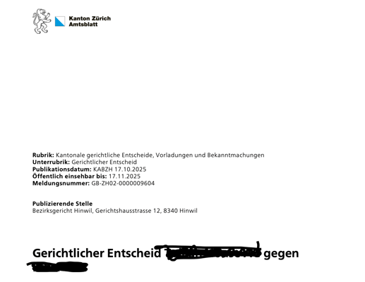 (Screenshot Amtsblatt)