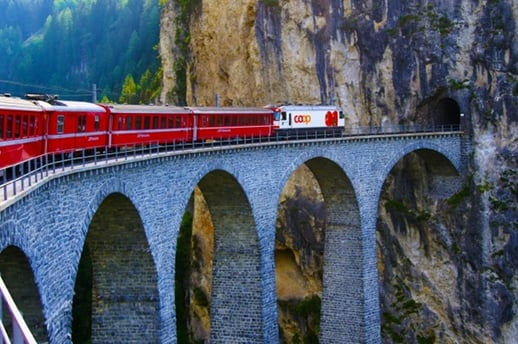 スイスの氷河特急