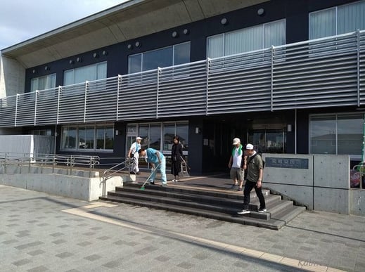 夏祭り 翌日の片付け#1