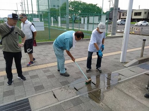 夏祭り 翌日の片付け#2