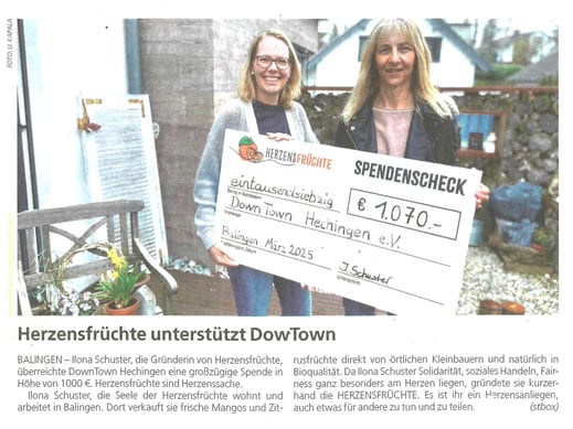 Schwäbische Zeitung 21.05.25 (v. li.): Jasmin Jetter, Ilona Schuster