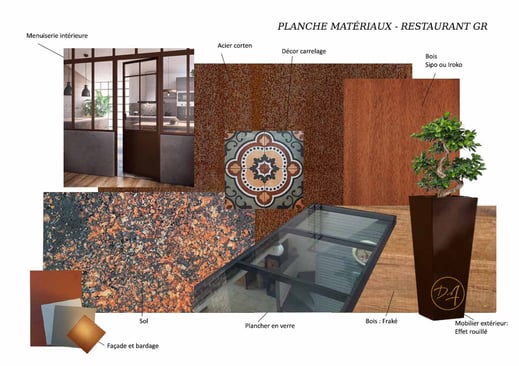 Planche matériaux  - Décor Zé Âme