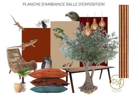 Planche d'ambiance accueil Office de Tourisme du GPSL - Décor Zé Âme