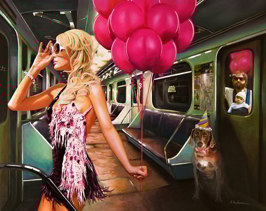 Paris hilton painting 