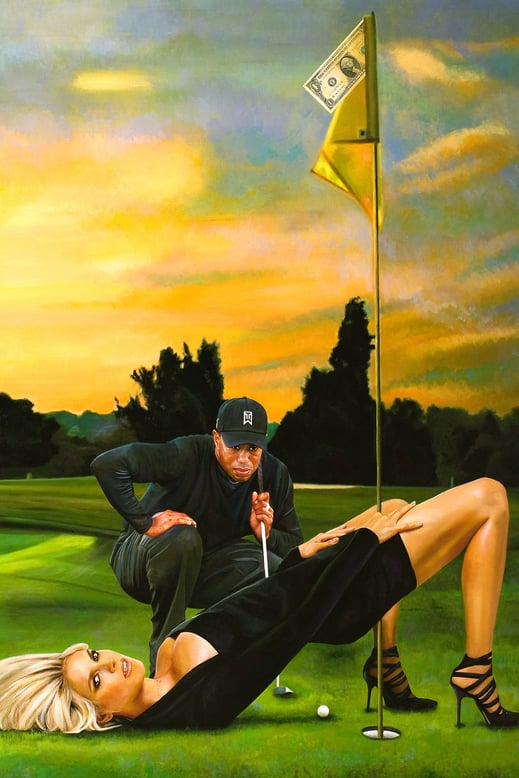 She's always on my mind. Tiger Woods