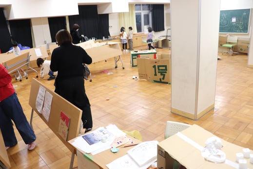 みんなで片付け