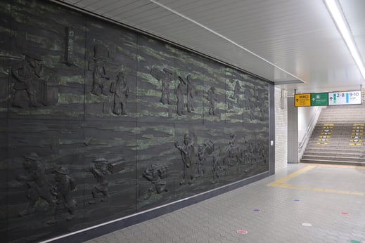 一色邦彦《奥州街道旅姿》1977年