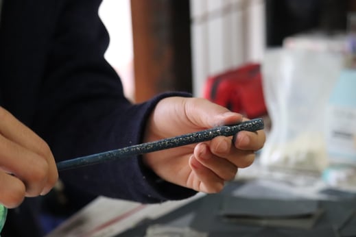 ずこうの日③ 完成した塗り箸