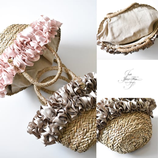 JourFin ラブリボン　LoveRibbon　りぼん　リボン　リボン教室　リボン教室芦屋　リボン教室神戸　リボン教室大阪　リボンレッスン　リボンレッスン大阪　リボンレッスン神戸　リボンワーク　リボンデザイン　木馬リボン　リボンインストラクター　リボン講師　リボンバッグ　リボンカゴバッグ　カゴバッグ　フリルバッグ　フリルリボンバッグ　フリル