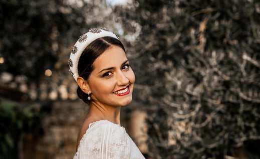 Tocado online diadema joya