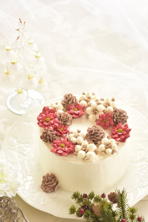 #フラワーケーキ #バタークリーム #flowercake #ケーキ＃新町 #習い事 #大阪 #趣味 #お稽古 #田中聖子 #生クリーム #あんレース #リアルあんフラワー #あんクリーム  #手作りクッキー #手作りケーキ #あんフラワー #あんフラワークッキー  #アングムクッキー #フラワーケーキ教室大阪 #ヴィンテージ  #ヴィンテージケーキ #アンティーク #アンティークカラー #アンティークケーキ #おもてなし料理 #おもてなし料理レッスン #Fereel #クリスマスケーキ　＃クリスマス