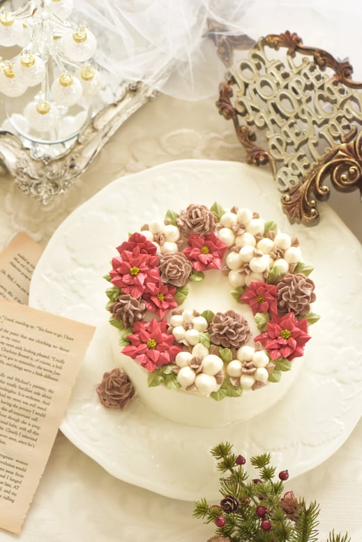 #フラワーケーキ #バタークリーム #flowercake #ケーキ＃新町 #習い事 #大阪 #趣味 #お稽古 #田中聖子 #生クリーム #あんレース #リアルあんフラワー #あんクリーム  #手作りクッキー #手作りケーキ #あんフラワー #あんフラワークッキー  #アングムクッキー #フラワーケーキ教室大阪 #ヴィンテージ  #ヴィンテージケーキ #アンティーク #アンティークカラー #アンティークケーキ #おもてなし料理 #おもてなし料理レッスン #Fereel #クリスマスケーキ　＃クリスマス