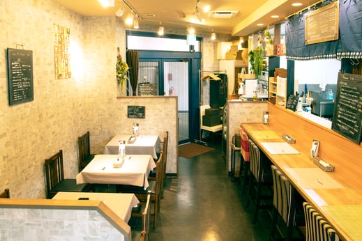 千種区今池南_イタリアン「Trattoria&Cafe RONDONE」店内