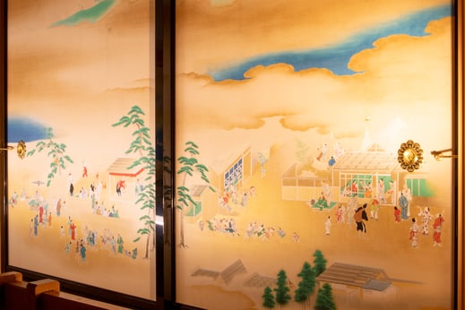 名古屋城本丸御殿_上洛殿_対面所「次之間」障壁画「風俗図」2