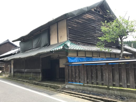 大湫宿、旧森川善章家住宅外観(改修工事前)