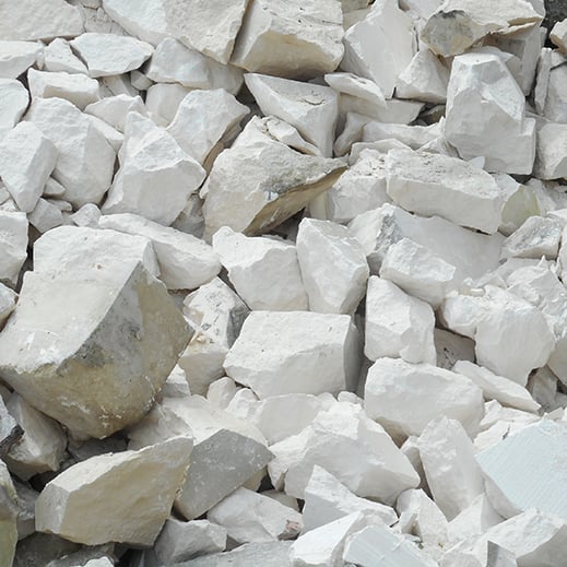 chutes de pierre à recycler