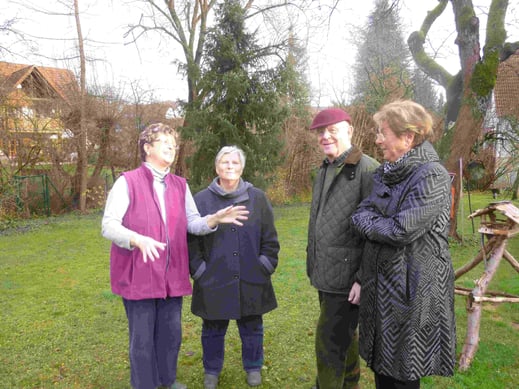 Das Uhu Retter Team. Gabi Globke- Lorenz, Ellen Kalkbrenner, Herr und Frau Feldmann