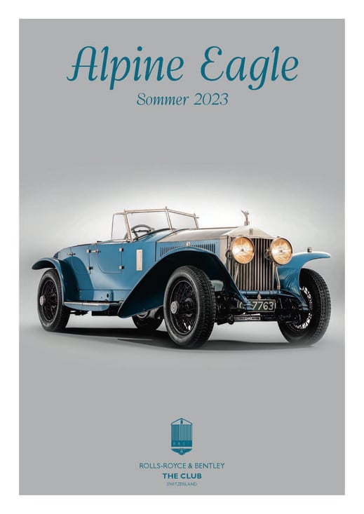 Zeitschrift "Alpine Eagle" des Rolls-Royce & Bentley Clubs.