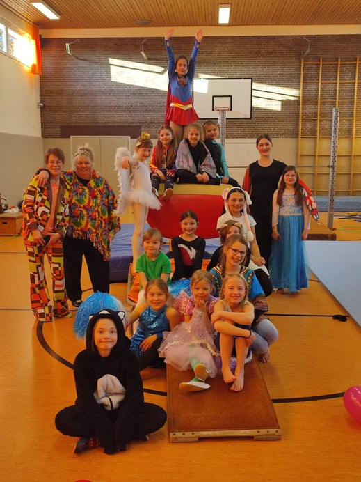 Die Kinder der Dienstagsturngruppe...