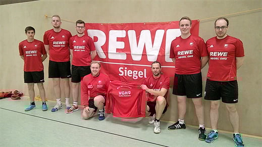 Das Aufgebot des MTV auf dem Foto von links: Rene Steinnagel, Nils Wolter, Marvin Sonnemann, Marius Schuchardt, Denny Fink, Patrick Reingard-Schaper und Marius Diercks.