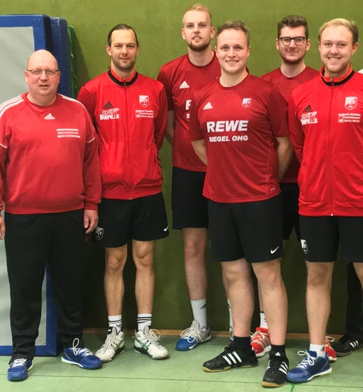 von links: Trainer Heinrich Reingardt, Denny Fink, Nils Wolter, Patrick Reingardt-Schaper, Marvin Sonnemann und Marius Schuchart