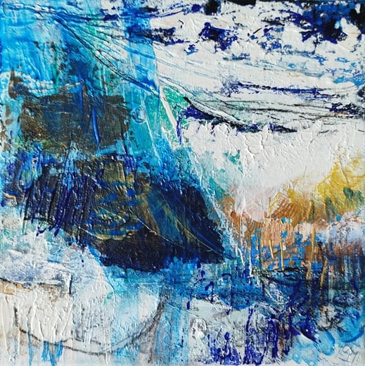 Elisabeth Augendre artiste peintre en Ariège acrylique impressionnisme jardins aquatiques, l'océan 23