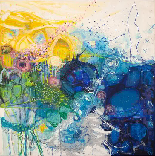 Elisabeth Augendre artiste peintre galerie espace Ysmaïloff Paris acrylique impressionnisme jardins extraordinaires 5