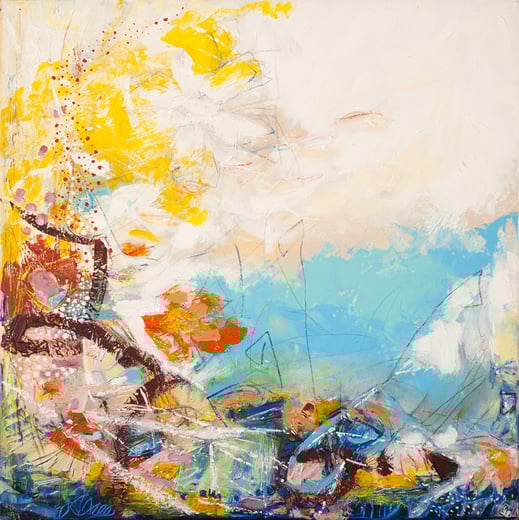 Elisabeth Augendre artiste peintre en Ariège peinture acrylique impressionnisme