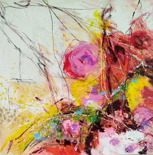 Elisabeth Augendre artiste peintre en Ariège acrylique impressionnisme jardins extraordinaires 28