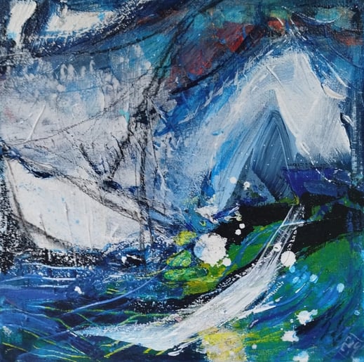 Elisabeth Augendre artiste peintre en Ariège acrylique impressionnisme jardins aquatiques, l'océan 21