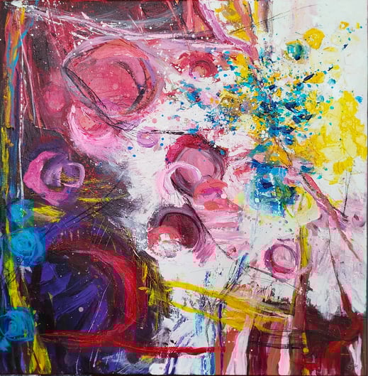 Elisabeth Augendre artiste peintre en Ariège acrylique impressionnisme jardins suspendus 31