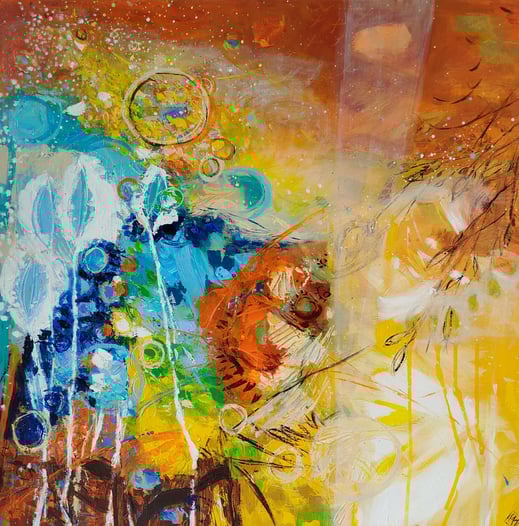 Elisabeth Augendre artiste peintre en Ariège acrylique impressionnisme jardins extraordinaires 30