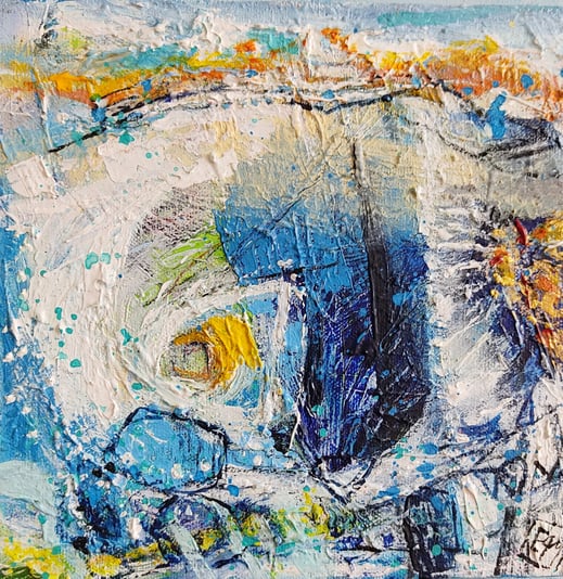 Elisabeth Augendre artiste peintre en Ariège acrylique impressionnisme océan 1