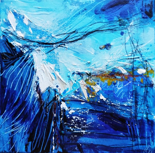 Elisabeth Augendre artiste peintre en Ariège acrylique impressionnisme jardins aquatiques, l'océan 18