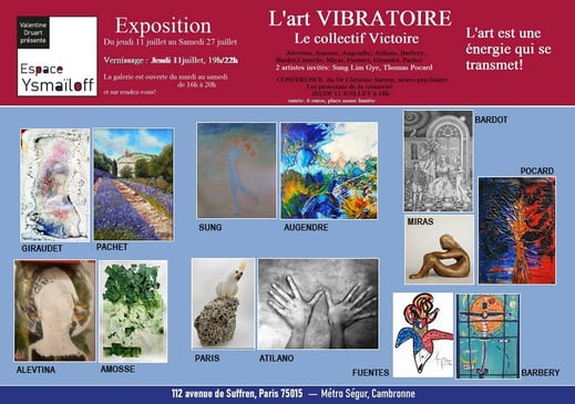 Elisabeth Augendre artiste peintre exposition collective galerie Espace Ysmaïloff mai 2024