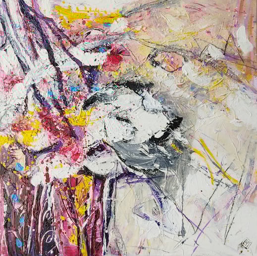 Elisabeth Augendre artiste peintre en Ariège acrylique impressionisme jardins extraordinaires 14