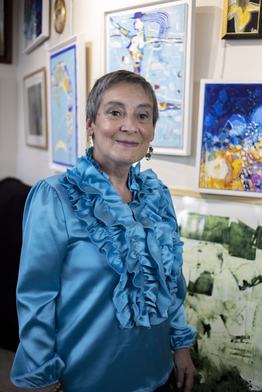 Elisabeth Augendre artiste peintre vernissage collectif Victoire mai 2024 galerie Ysmaïloff Paris 15