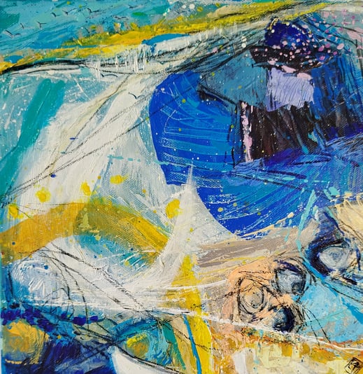 Elisabeth Augendre artiste peintre en Ariège acrylique impressionnisme jardins aquatiques océan 3