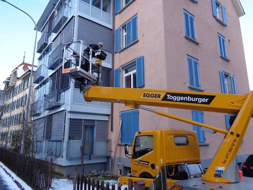 Kranarbeiten Stefan Müggler GmbH Rohrbogen Rillendillas Taubengitter