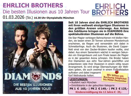 Ehrlich Brothers Diamonds Tour